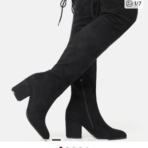 Dream Pairs Black Over-the-Knee Boots